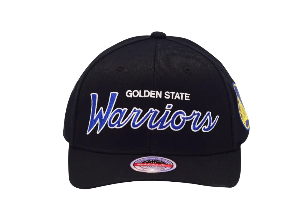 Mitchell & Ness Golden State Warriors NBA Team Script Black OSFM MNGW3281_5293
