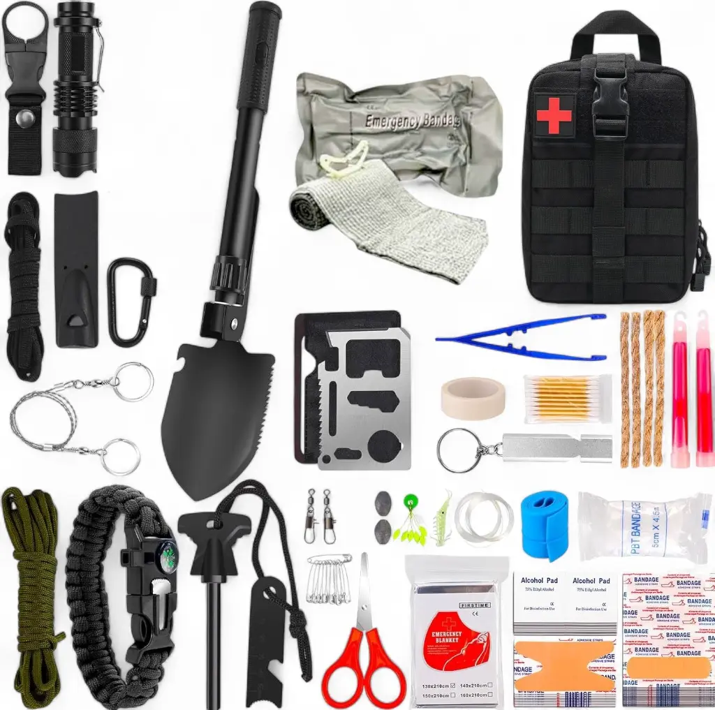 What You Need - 142 Piece Military Prepper Survival Kit