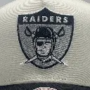 Mitchell & Ness Las Vegas Raiders Pro Crown Pinch Team Colour White Cream/Black OSFM_5510