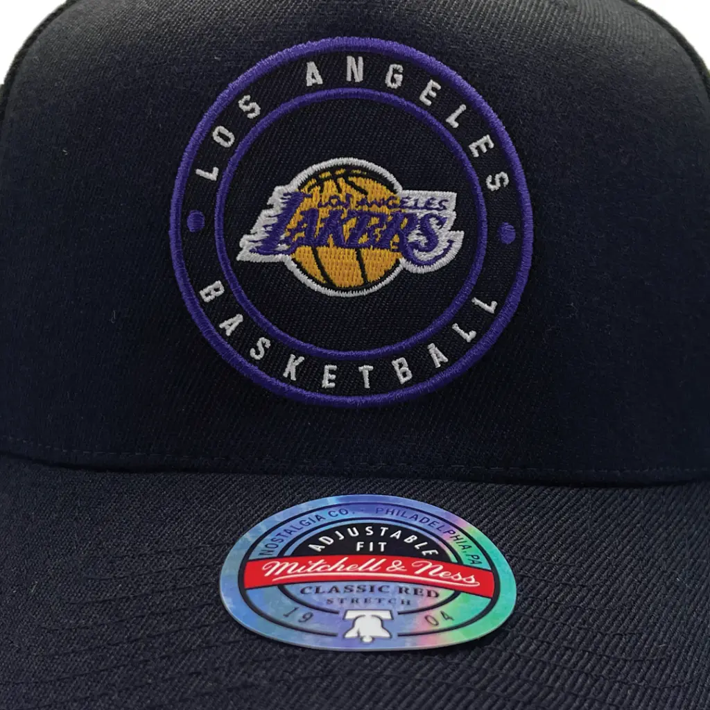 Mitchell & Ness - Mitchell & Ness Los Angeles Lakers NBA Circle Patch Black OSFM MNLL23147A