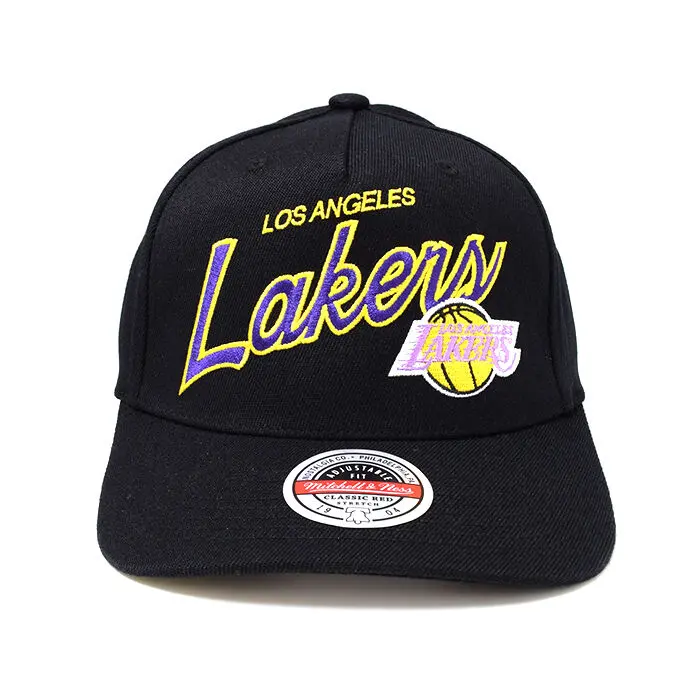 Mitchell & Ness - Mitchell & Ness Los Angeles Lakers NBA Classic Script Black OSFM MNLL11114
