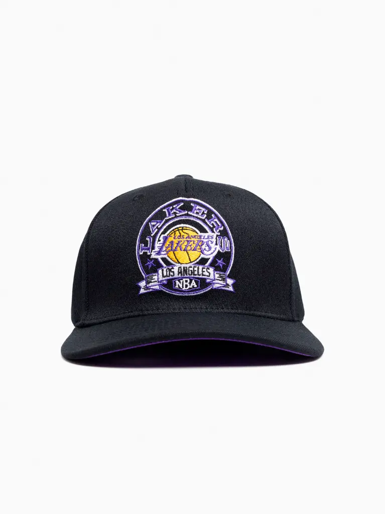 Mitchell & Ness - Mitchell & Ness Los Angeles Lakers NBA Emblem MVP Black/Purple OSFM MNLL3115