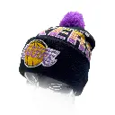 Mitchell & Ness - Mitchell & Ness Los Angeles Lakers NBA Script Burst Knit Black OSFM MNLL23069