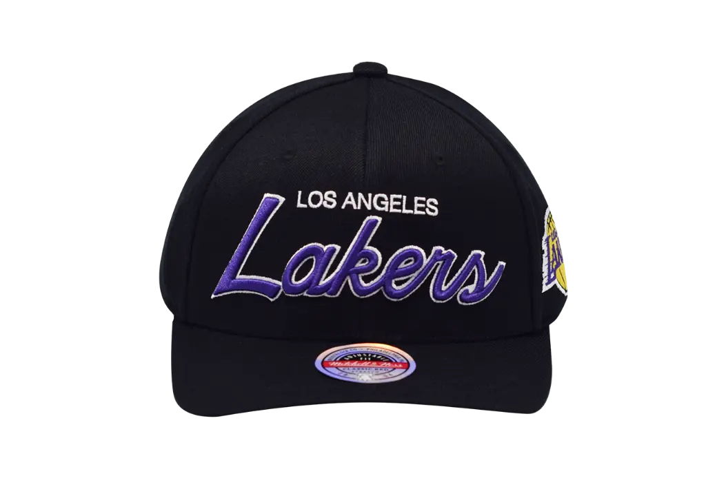Mitchell & Ness Los Angeles Lakers NBA Team Script Black OSFM MNLL3281_5627