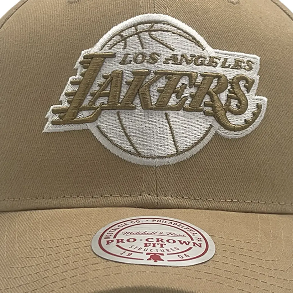 Mitchell & Ness - Mitchell & Ness Los Angeles Lakers Pro Crown Seasonal Spring Khaki OSFM