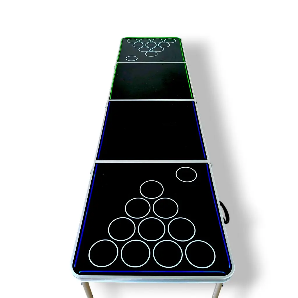 What You Need - Beer Pong Table | 8ft Aluminium | Black