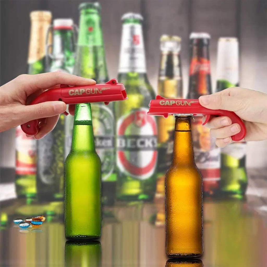 Bottle Cap Gun | Cap Launcher Bottle Opener | Fun and Creative Design_575