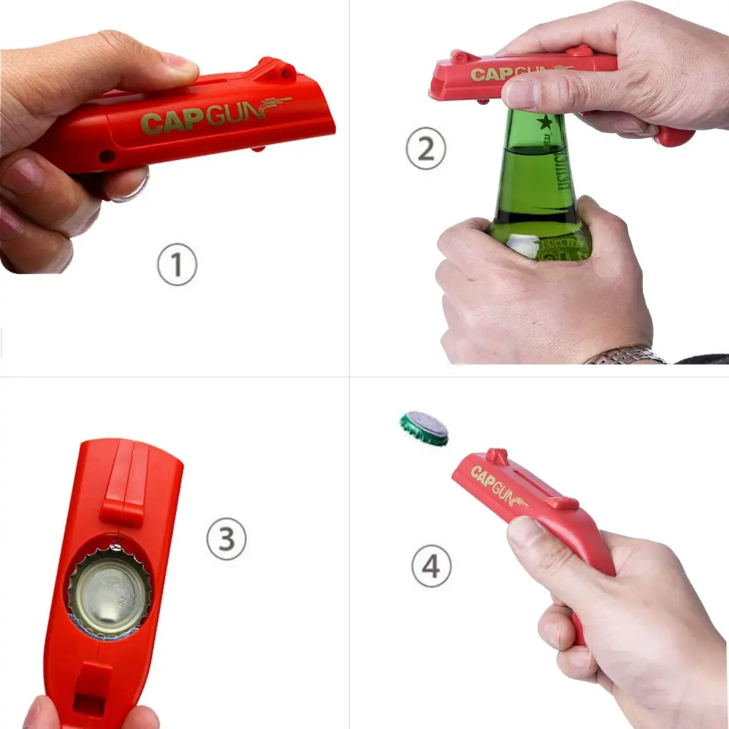 What You Need - Bottle Cap Gun | Cap Launcher Bottle Opener | Fun and Creative Design