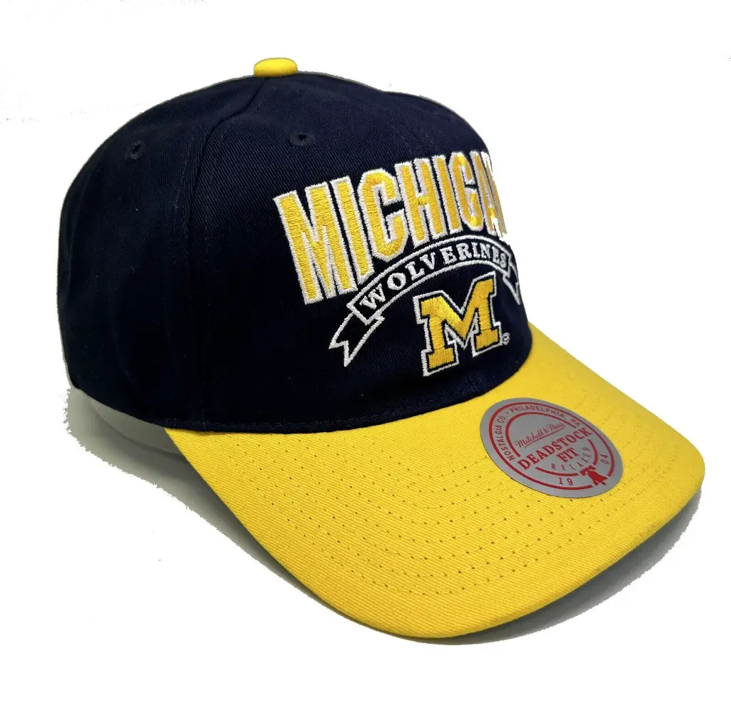Mitchell & Ness - Mitchell & Ness Michigan Wolverines NCAA Free Throw Navy OSFM MNUM21102