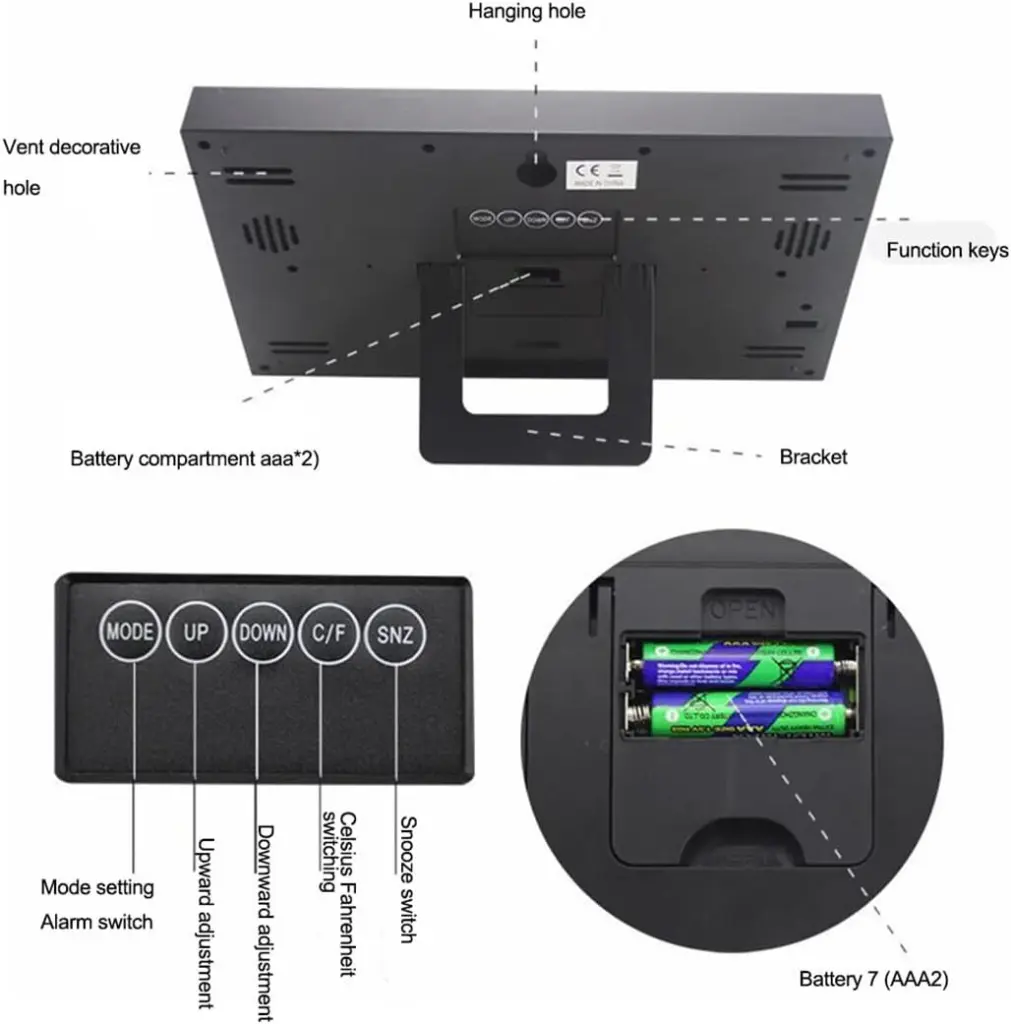 Digital Wall Clock_603