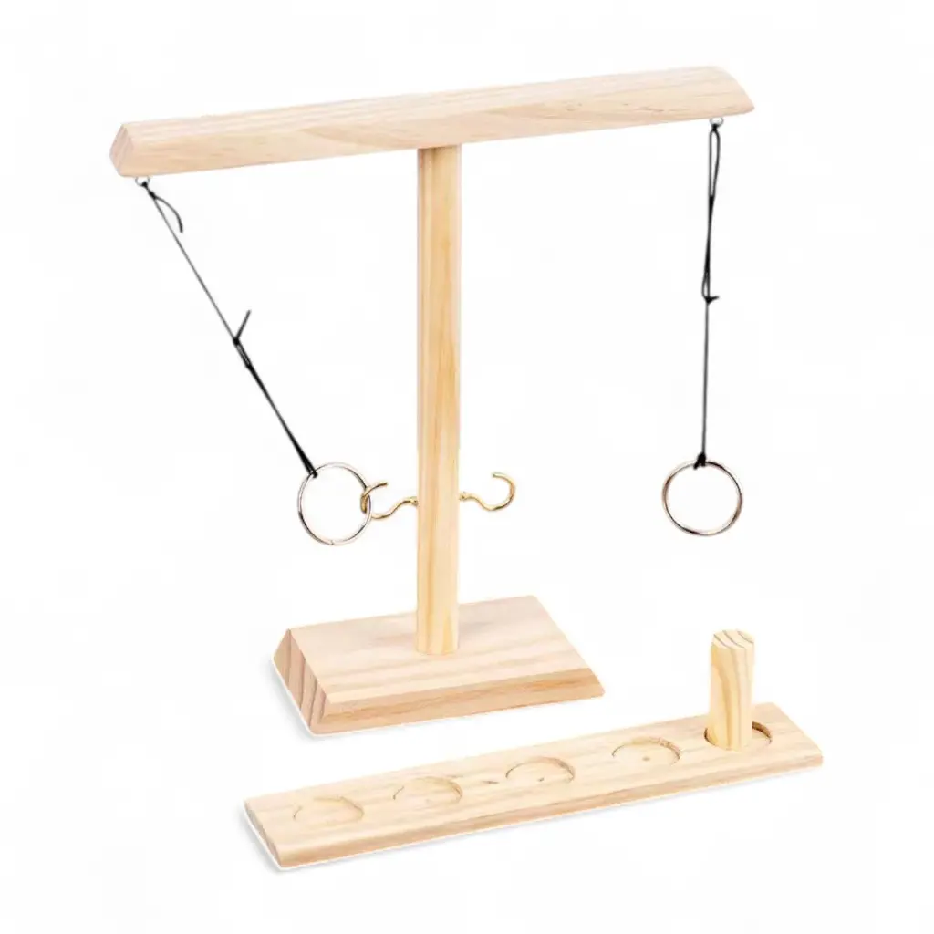 33cm Wooden Hook and Ring Toss Interactive Game_64