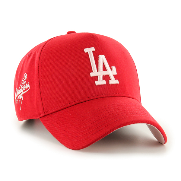 47 Brand - 47 Brand Los Angeles Dodgers MLB Sure Shot TT Red/Pink/White OSFM B-MDTTC12GWP-RD