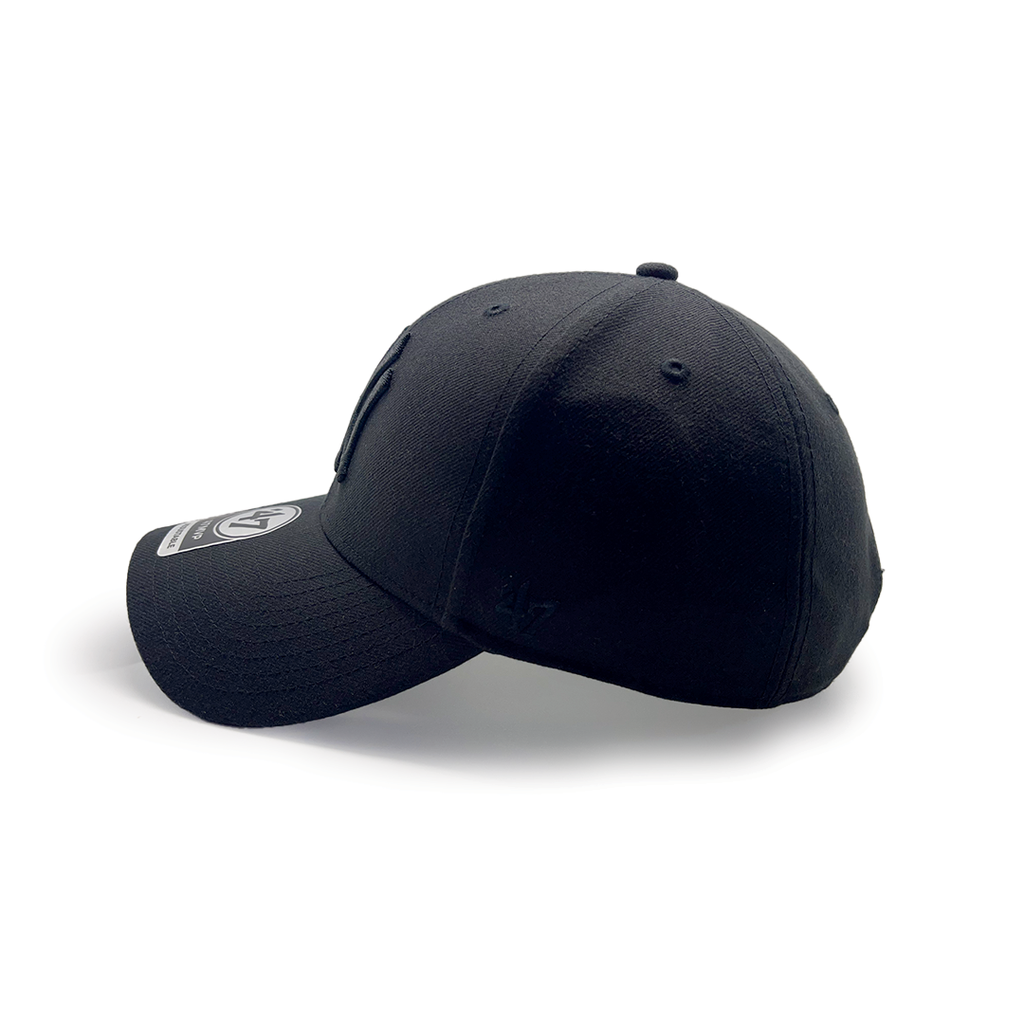 47 Brand New York Yankees Mvp Snapback Black/Black _6993