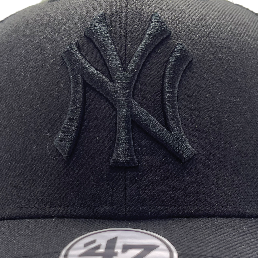 47 Brand New York Yankees Mvp Snapback Black/Black _6996