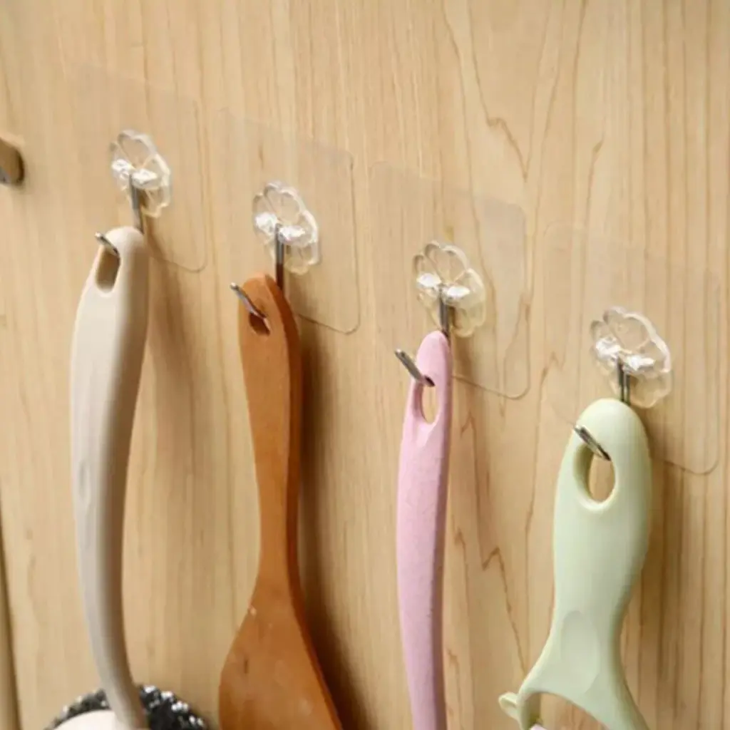 What You Need - 4 Piece Waterproof Self-Adhesive Hooks