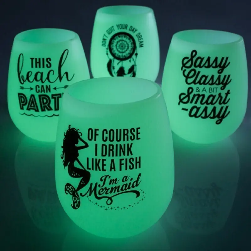 Drinking - Glow In The Dark Wine Cup