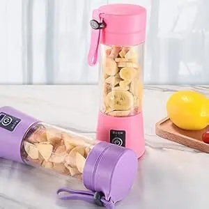 What You Need - Juice Blender - 6 Blades, 380ml,USB Rechargeable 