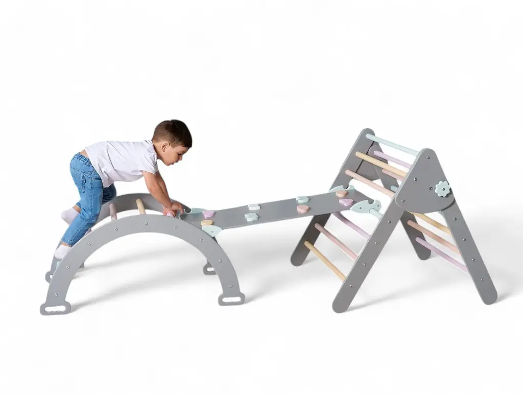 Montessori Indoor Climbing Playground for Kids Safe & Eco-Friendly_809