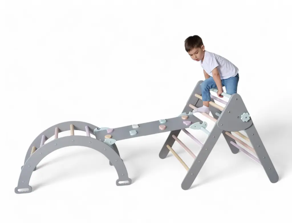 Montessori Indoor Climbing Playground for Kids Safe & Eco-Friendly_810