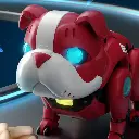 Robotic Red Bulldog | Interactive Crawling Toy_840