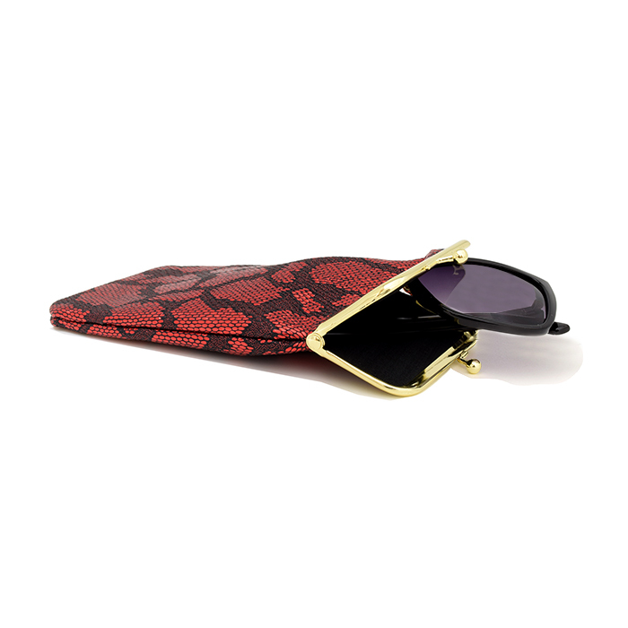 BrightEyes - BrightEyes VCS9934 Snake Skin Metal Clip Case 