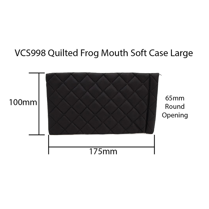 BrightEyes - BrightEyes VCS998 Quilted Large Frog Mouth Case