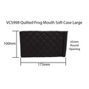 BrightEyes VCS998 Quilted Large Frog Mouth Case_8838