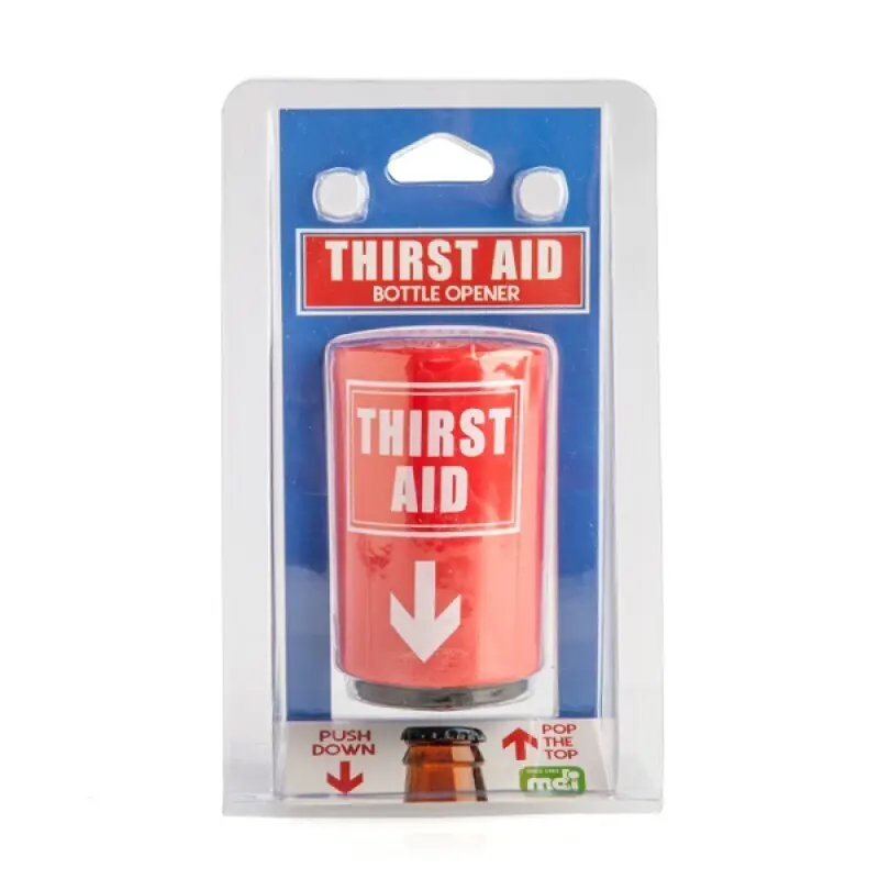 Drinking - Thirst Aid Push Down Bottle Opener