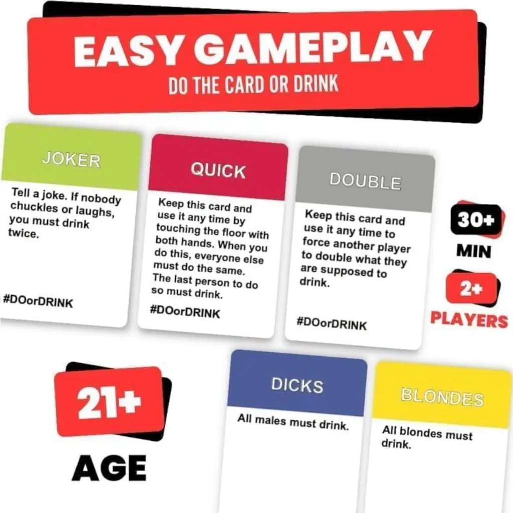 What You Need - Do or Drink Party Card Game