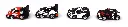 Diecast MINI Metal Cars | Graffiti Sports Cars