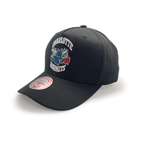 [197932519356] Mitchell & Ness Charlotte Hornets NBA Classic Red Team Colour Logo Snapback Black OSFM MNCH2114