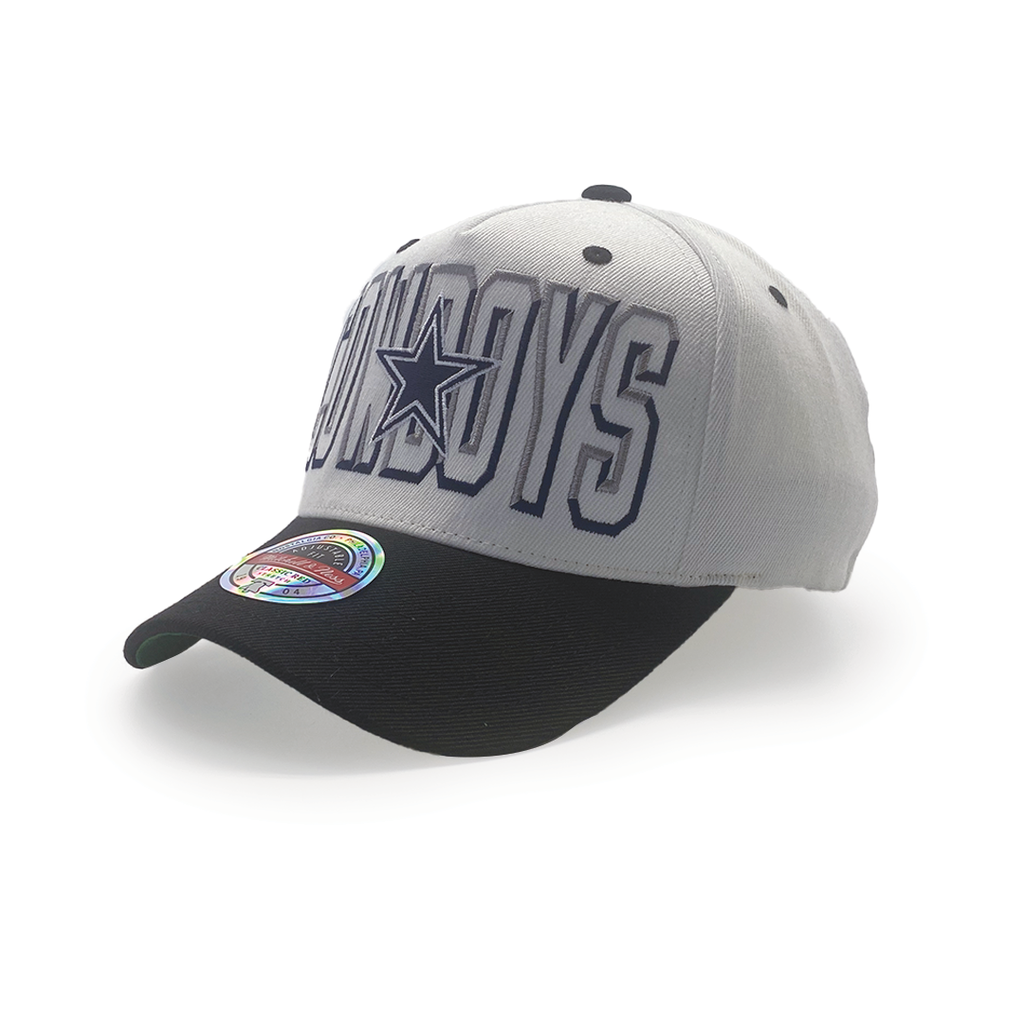 Mitchell & Ness Classic Red Dallas Cowboys NFL Bevel White Cream/Black OSFM MNDC1961