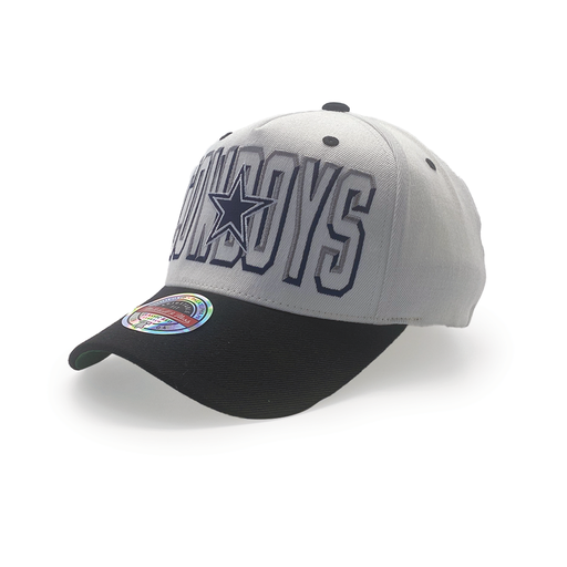 [197507400669] Mitchell & Ness Classic Red Dallas Cowboys NFL Bevel White Cream/Black OSFM MNDC1961