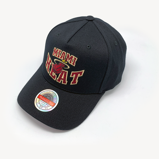 [196945586188] Mitchell & Ness Classic Red Miami Heat Lay Up NBA Black/Red OSFM MNMH22353
