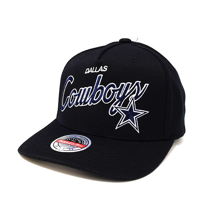Mitchell & Ness Dallas Cowboys NFL Classic Script Black OSFM MNDC11114
