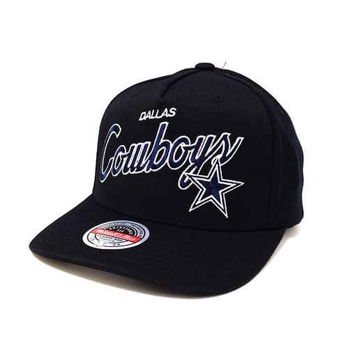 [196294560426] Mitchell & Ness Dallas Cowboys NFL Classic Script Black OSFM MNDC11114
