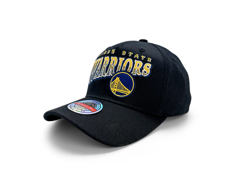 [198293281487] Mitchell & Ness Golden State Warriors MVP Line Work Black OSFM