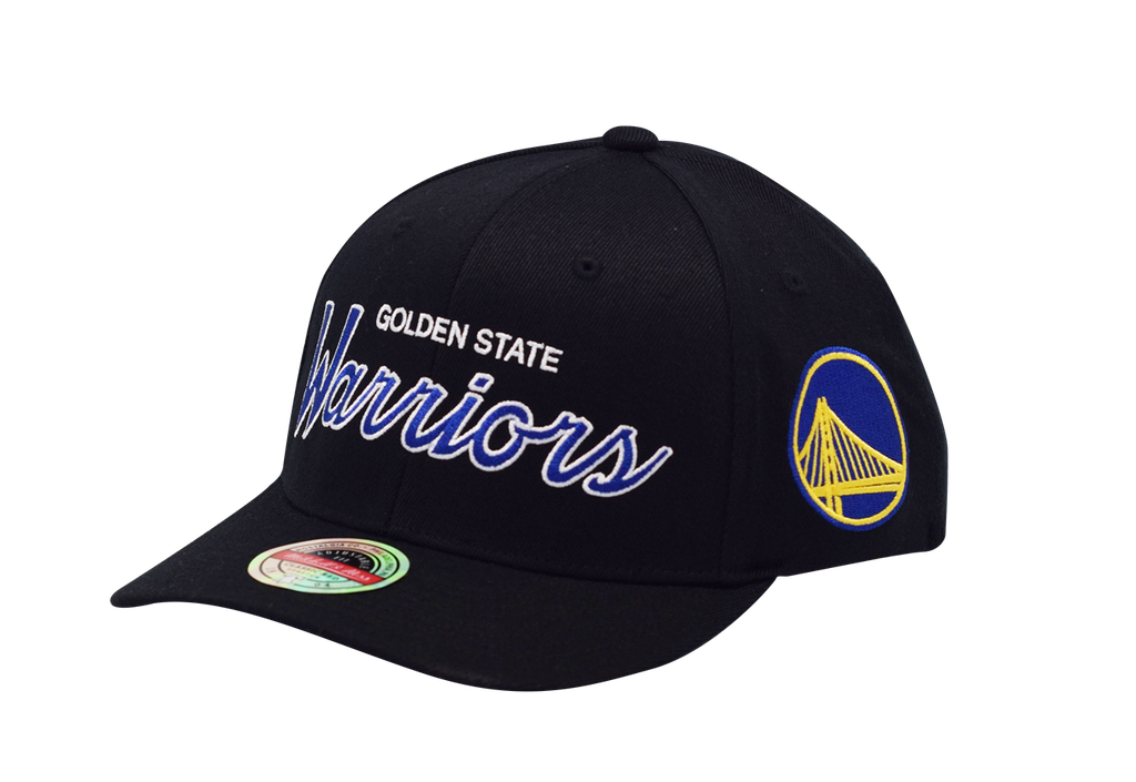 Mitchell & Ness Golden State Warriors NBA Team Script Black OSFM MNGW3281