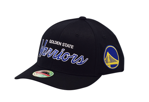 [195563840788] Mitchell & Ness Golden State Warriors NBA Team Script Black OSFM MNGW3281