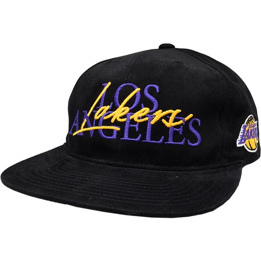 [194582250066] Mitchell & Ness JS19117 LA Lakers Black 3-2 Zone Deadstock Snapback OS