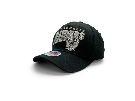 [198293281524] Mitchell & Ness Las Vegas Raiders MVP Line Work Black OSFM