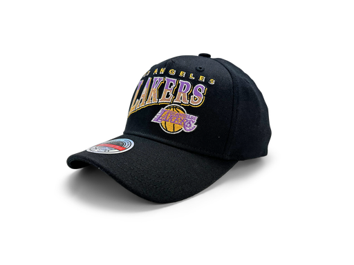 [198293281449] Mitchell & Ness Los Angeles Lakers MVP Line Work Black OSFM