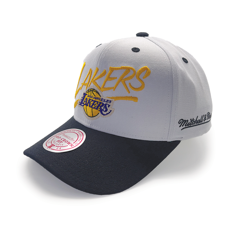[197932381311] Mitchell & Ness Los Angeles Lakers NBA Classic Red Blaze Script White/Black OSFM MNLL2098