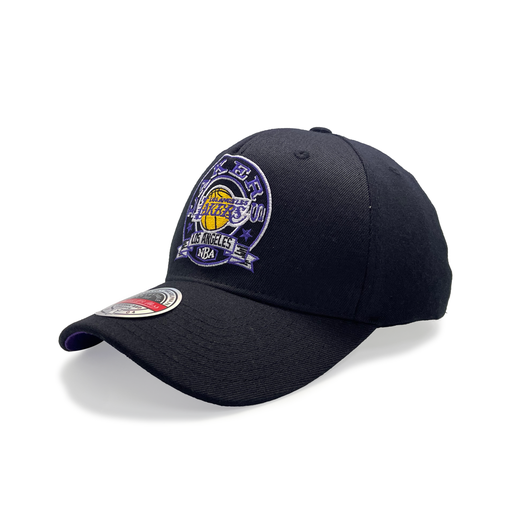 [198293655059] Mitchell & Ness Los Angeles Lakers NBA Emblem MVP Black/Purple OSFM MNLL3115