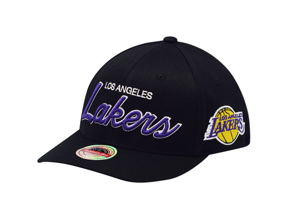 Mitchell & Ness Los Angeles Lakers NBA Team Script Black OSFM MNLL3281