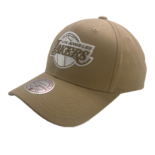 [198293655165] Mitchell & Ness Los Angeles Lakers Pro Crown Seasonal Spring Khaki OSFM