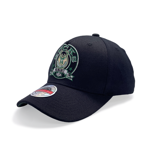 [198293655066] Mitchell & Ness Milwaukee Bucks NBA Emblem MVP Black/Green OSFM MNMB3115