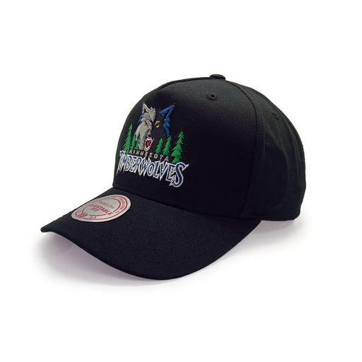 [197932519264] Mitchell & Ness Minnesota Timberwolves NBA Team Colour Logo MVP Black OSFM MNMT2113