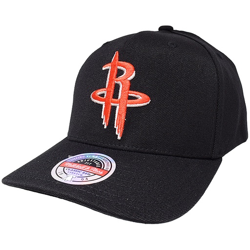 [195563006696] Mitchell & Ness MNHR20104 Houston Rockets Black/Team Colour Logo Redline Black OSFM