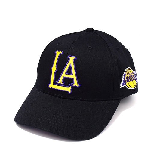[195563082331] Mitchell & Ness MNLL20067 Los Angeles Lakers Sky High Low Pro Black OSFM
